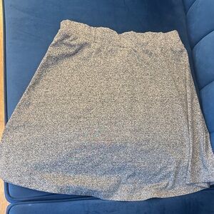 Women’s Metallic Silver A-Line Skirt